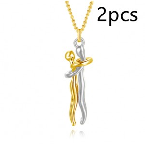Love Hug Necklace for Couples – Unisex Gift Jewelry