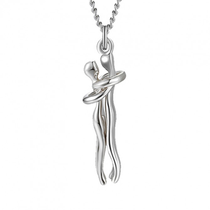 Love Hug Necklace for Couples – Unisex Gift Jewelry