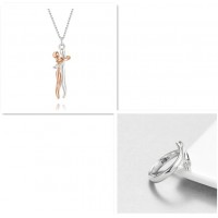 Love Hug Necklace for Couples – Unisex Gift Jewelry