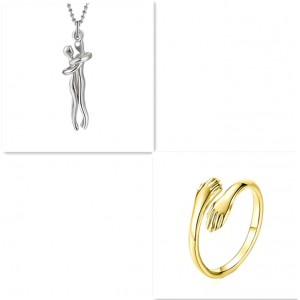 Love Hug Necklace for Couples – Unisex Gift Jewelry