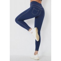 Women's Printed Denim Inspired Leggings