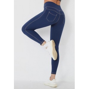 Women's Printed Denim Inspired Leggings