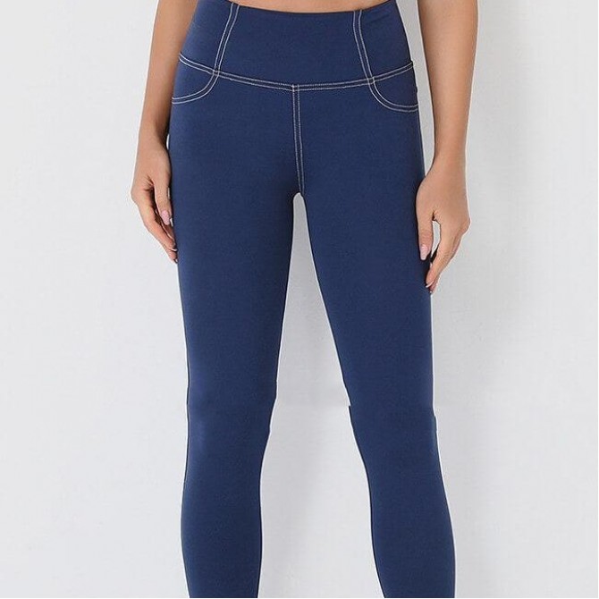 Women's Printed Denim Inspired Leggings