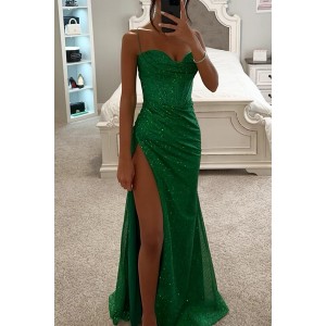 Sexy Split V-Neck Dress Slim Summer Party Wear