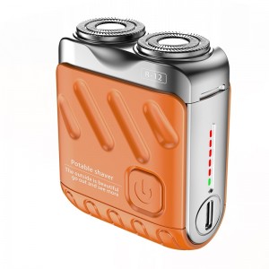 Mini Electric Shaver – Dual Ring Portable Razor for Men