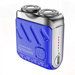 Mini Electric Shaver – Dual Ring Portable Razor for Men