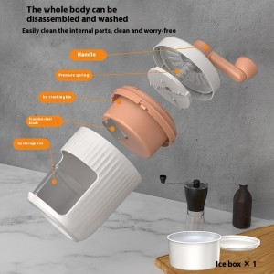 Hand-Cranked Ice Shaver – Small Home Smoothie Crusher