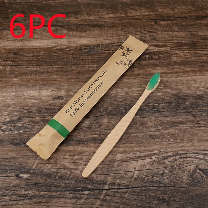Bamboo Toothbrushes – 10pcs Soft Eco Oral Care Set