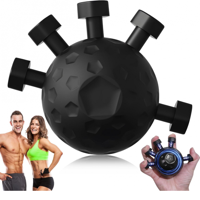 Hand Grip Strengthener – Adjustable Gym Finger Trainer
