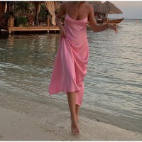 Women's Satin Slip Dress – Elegant Summer Party Wear