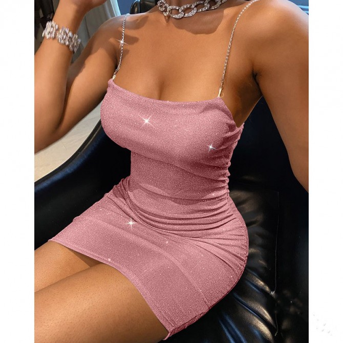 Women's Spaghetti Strap Mini Slip Dress - Sexy & Chic