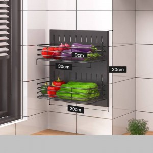 Stainless Steel Wall-Mounted Kitchen Storage Rack