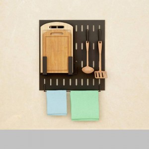 Stainless Steel Wall-Mounted Kitchen Storage Rack