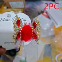 Mink Hair Butterfly Hairpin Wings Move