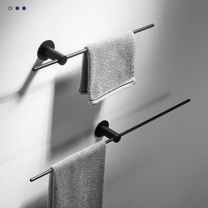 Punch-Free Stainless Steel Bathroom Towel Rack