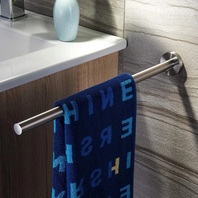Black Stainless Steel 304 Bathroom Towel Bar – Wall Mount