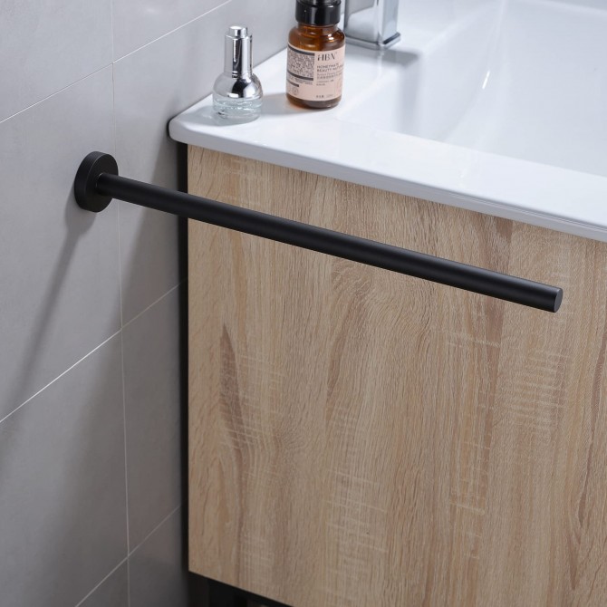 Black Stainless Steel 304 Bathroom Towel Bar – Wall Mount