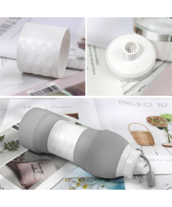 Silicone folding water bottle