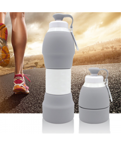 Silicone folding water bottle