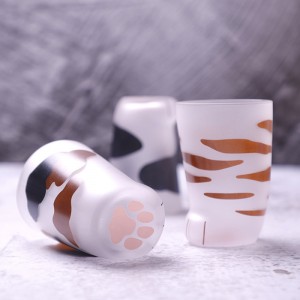 Cute Cat Paw Glass Mug – Coffee, Milk, Gift Tumbler