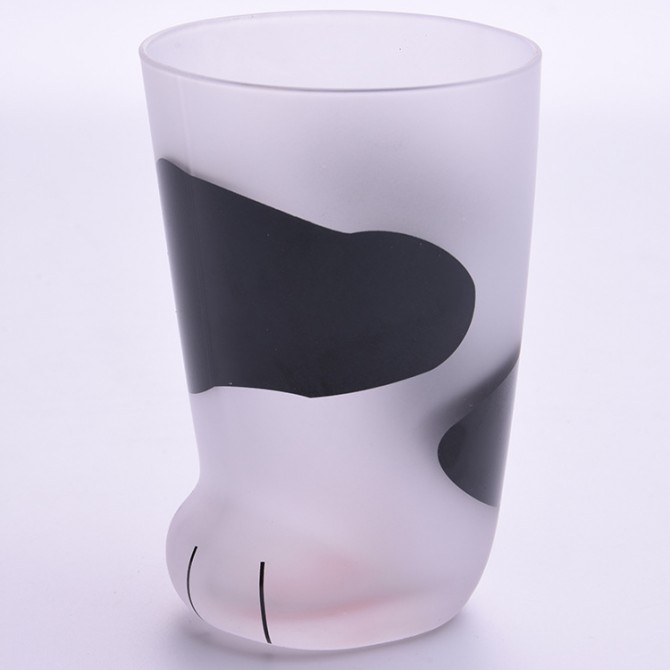 Cute Cat Paw Glass Mug – Coffee, Milk, Gift Tumbler