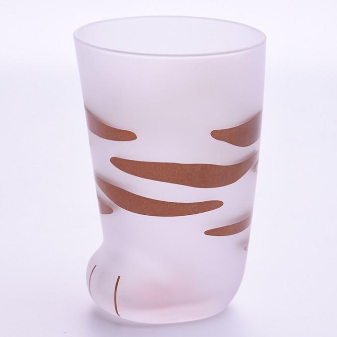 Cute Cat Paw Glass Mug – Coffee, Milk, Gift Tumbler