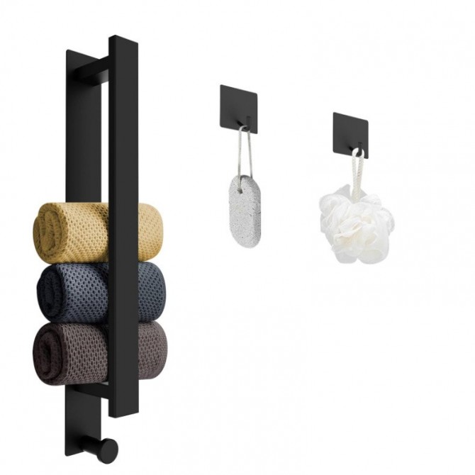 Self-adhesive Punch-free Bathroom Stainless Steel Towel Bar