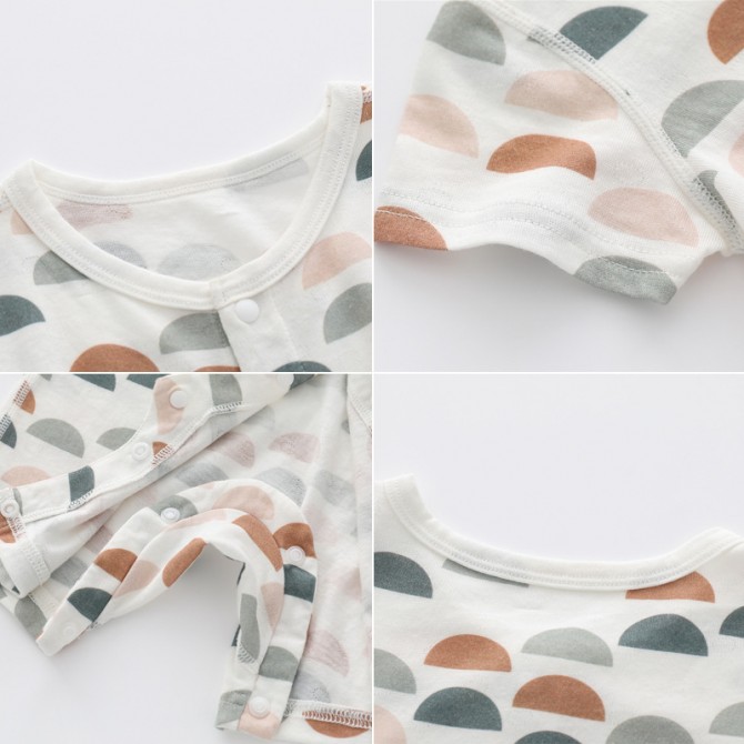 Bamboo Baby Romper – Soft Long Sleeve Unisex Jumpsuit