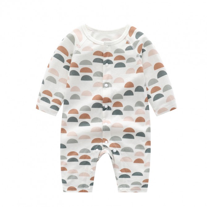 Bamboo Baby Romper – Soft Long Sleeve Unisex Jumpsuit