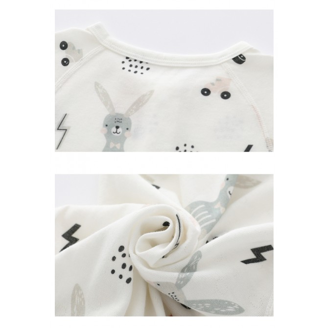 Bamboo Baby Romper – Soft Long Sleeve Unisex Jumpsuit