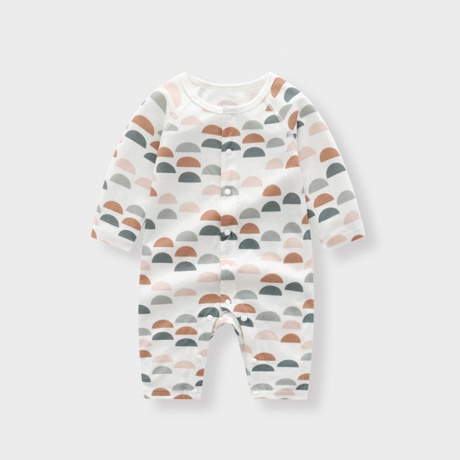 Bamboo Baby Romper – Soft Long Sleeve Unisex Jumpsuit