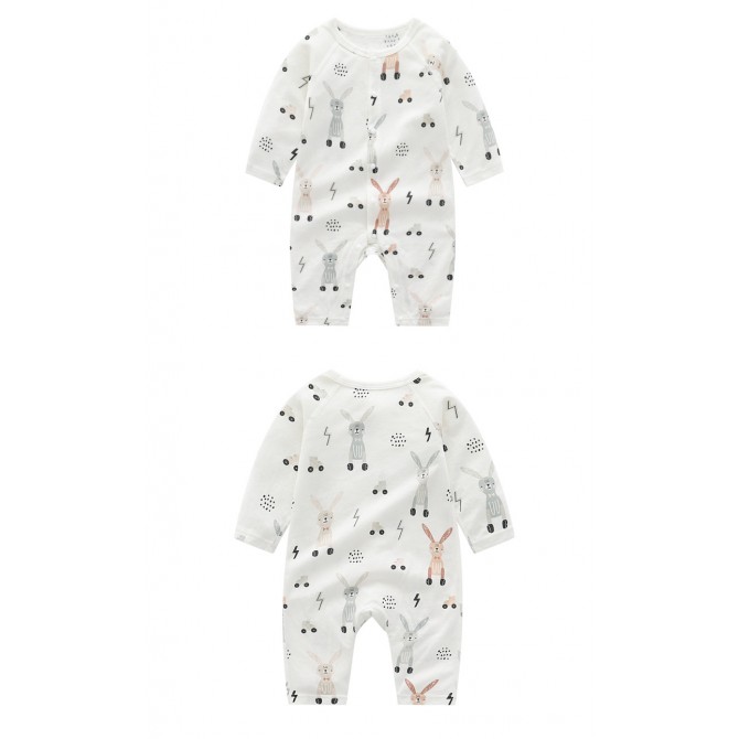Bamboo Baby Romper – Soft Long Sleeve Unisex Jumpsuit