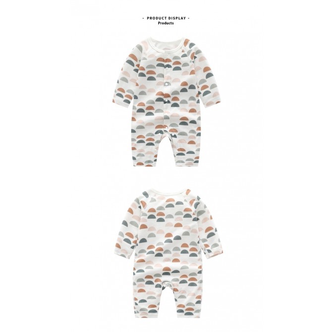 Bamboo Baby Romper – Soft Long Sleeve Unisex Jumpsuit