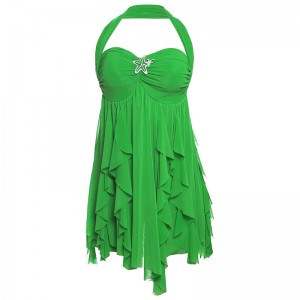 Sexy Backless Halter Mini Dress Summer Party Wear