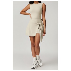 Women's Sleeveless Yoga Romper – Backless One-Piece