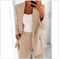 Women's Casual Blazer Suit – Jacket & Slim Pants