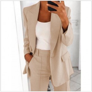 Women's Casual Blazer Suit – Jacket & Slim Pants