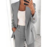 Women's Casual Blazer Suit – Jacket & Slim Pants