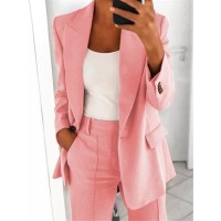 Women's Casual Blazer Suit – Jacket & Slim Pants