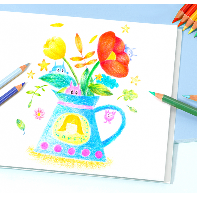 Art Supplies Drawing Sketch Colored Soft Core Color Pencil