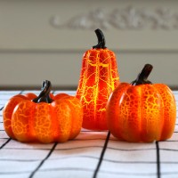 Halloween LED Pumpkin Lantern – Luminous Resin Decor
