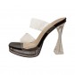 High Heel Crystal Heel Platform Sandals