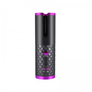 Rechargeable Automatic Hair Curler Women Portable Hair Curling Iron LCD Display Ceramic Curly Rotating Curling Wave Styer