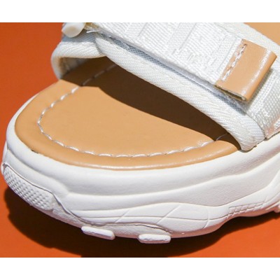 Women's Platform Sports Style One-line Peep Toe Velcro Sandals