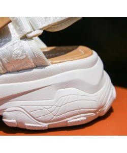 Women's Platform Sports Style One-line Peep Toe Velcro Sandals