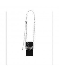 Spider Moonstone Metal Mobile Phone Charm
