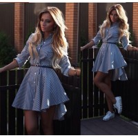 Long sleeve women's striped shirt