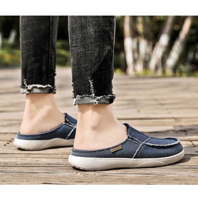 Loafers Half Slippers Men's Lightweight Summer Men's Leisure Pump Men's