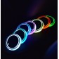 Colorful Cup Holder LED Light-up Coaster Solar and USB Charging Non-slip Coaster Ambient Light For Car Automatically