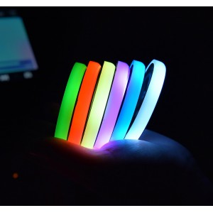 Colorful Cup Holder LED Light-up Coaster Solar and USB Charging Non-slip Coaster Ambient Light For Car Automatically